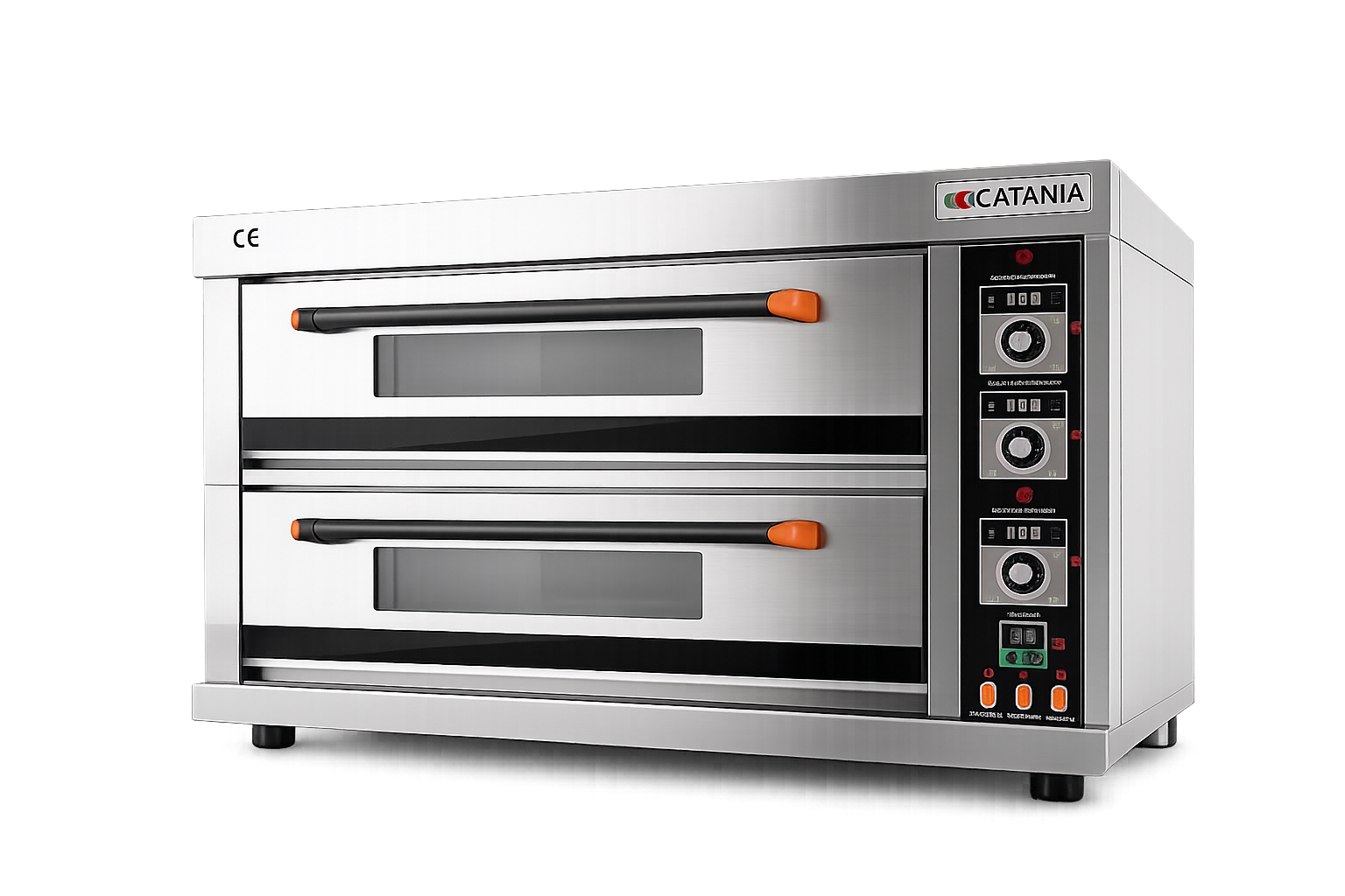 horno de piso refractario de 2 camaras para 4 bandejas y 6 bandejas
